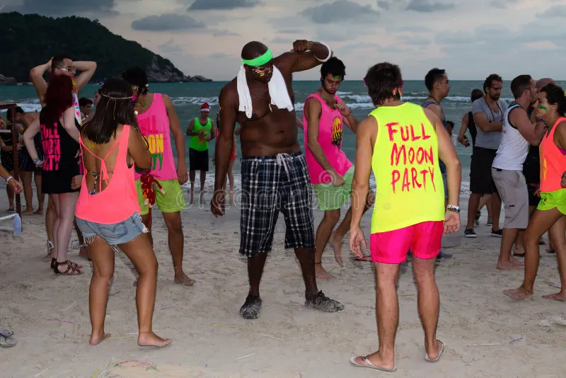 Full Moon Party Koh Phangan Thailand December All Night Beach Dec Event Now Draws Crowd 36170348