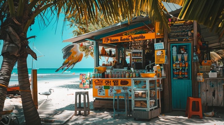 Tropical Beach Bar Stockcake