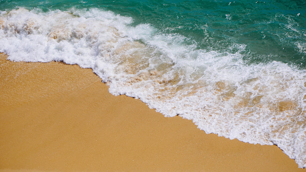 Waves Crashing On Beach